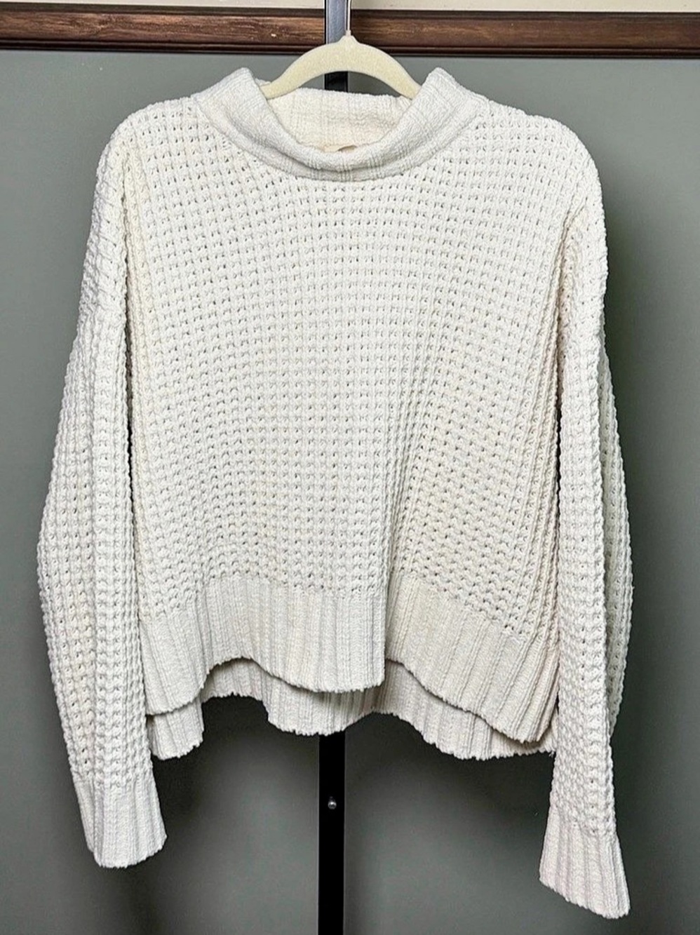 Altar’d State Cream Knit Sweater Size XS